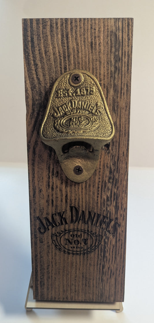 Jack Daniels Engraved Bottle Opener w/ JD Bottle Opener